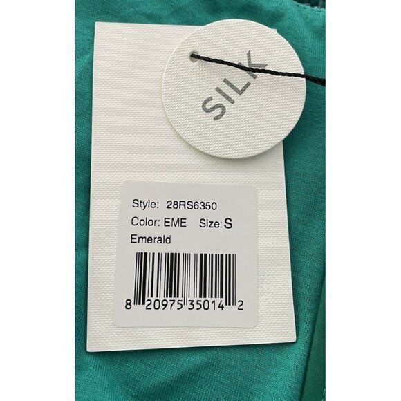 Hale Bob Talora Emerald Green Velvet Burnout Silk Dress Prom Party Small NWT - Picture 6 of 6